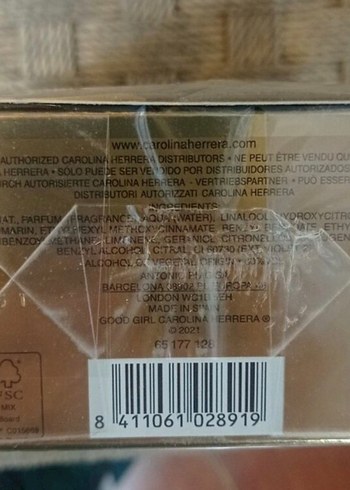 Beden CAROLINA HERRERA GOOD GIRL GOLD FANTASY 80 ML PARFÜM