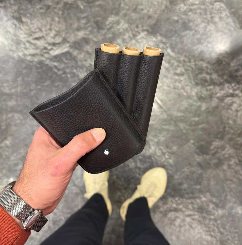 Mont Blanc Siyah Deri Pro Kutusu - Görsel 2