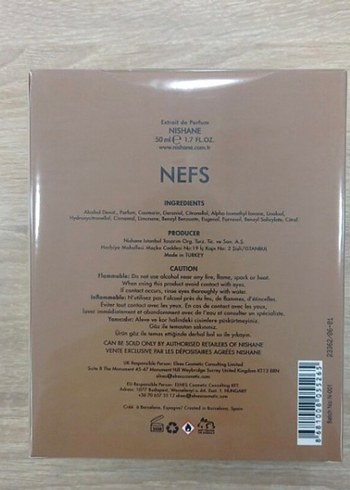 Beden Nishane Nefs Edp 50 Ml Parfüm