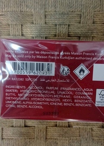 Beden Renk Maison Francis Kurkdjian Reflets d'ambre 70 Ml Parfüm