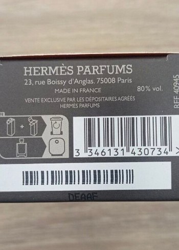 Beden Renk Hermes Terre D'hermes Eau Intense Vetiver Edp 50 Ml Parfüm