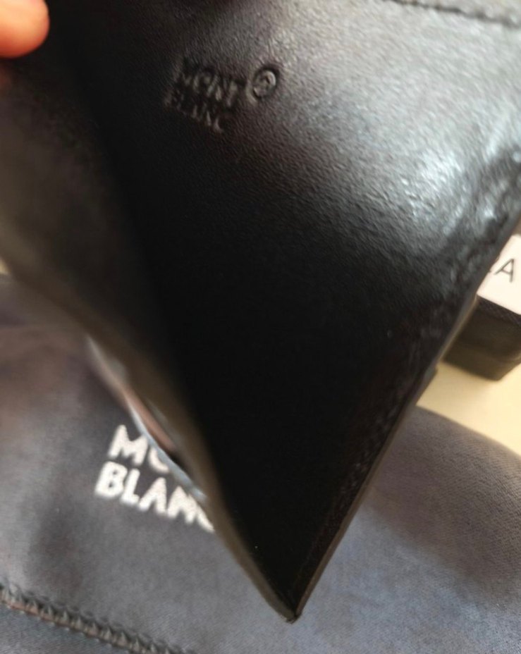 Mont Blanc Deri Siyah Kartlık - Görsel 3