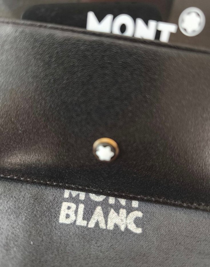 Mont Blanc Deri Siyah Kartlık - Görsel 2