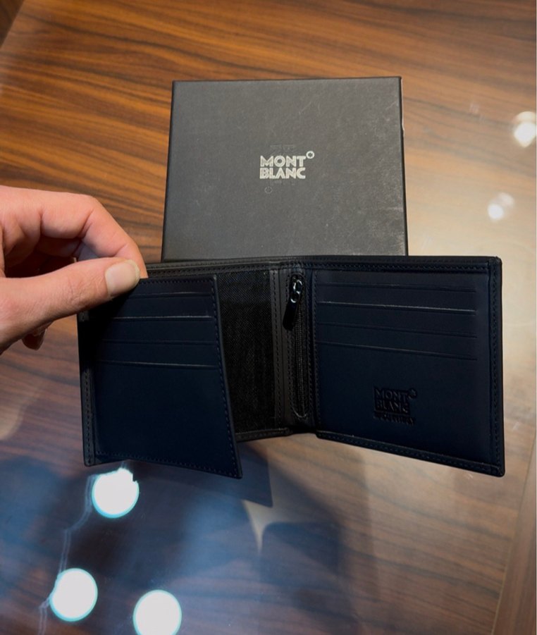 Mont Blanc Siyah Deri Cüzdan - Görsel 3