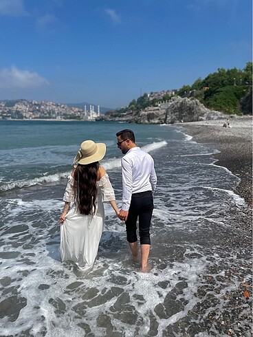 m Beden Beyaz elbise
