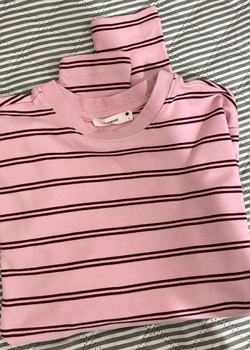 Bershka Çizgili Uzun Kollu Tişört - Görsel 2