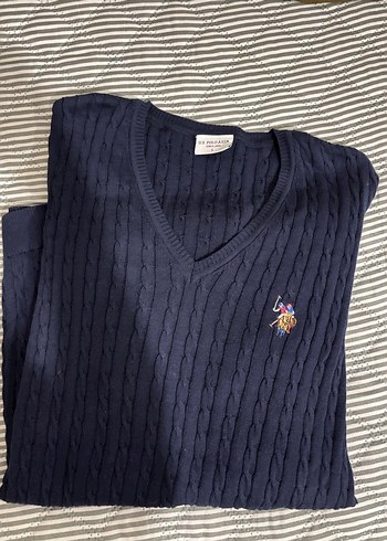 Polo  V Yaka Triko Kazak - Görsel 2