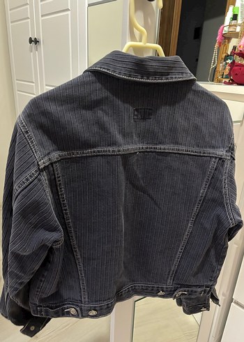 Y2K Düğmeli Kadın Kot Ceket - Görsel 3