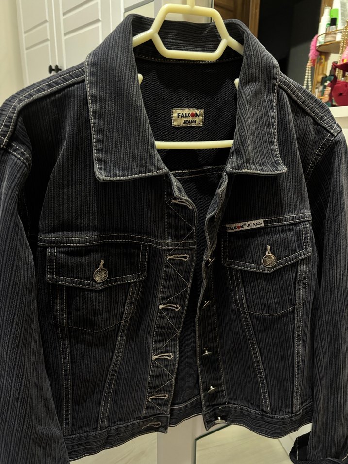 Y2K Düğmeli Kadın Kot Ceket - Görsel 2