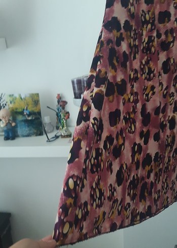 48 Beden bordo Renk mor Desenli Midi Bohem Elbise