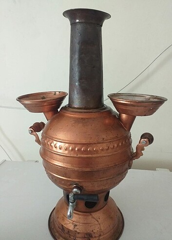 Iki demlikli Bakır semaver