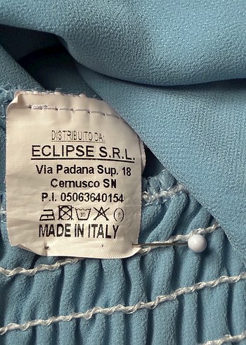 Mavi Pastel kadın bluz Eclipse Milano marka - Görsel 4
