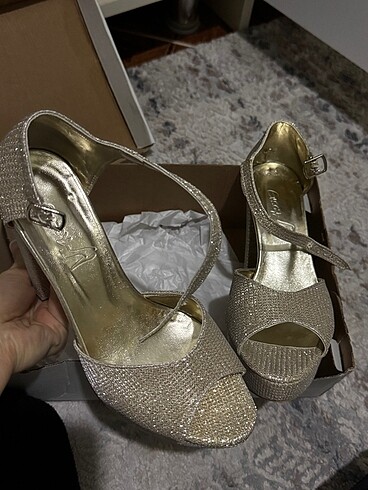 36 Beden camel Renk 13 cm topuklu