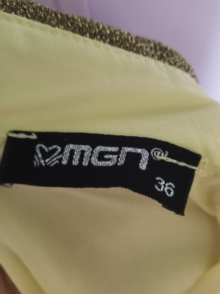 Uzun Kollu Sarı Tunik - Görsel 3