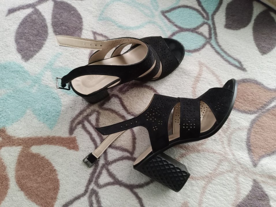 süet topuklu ayakkabı - Görsel 2