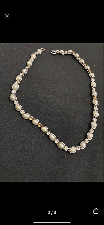 swarovski İNCİ KOLYE