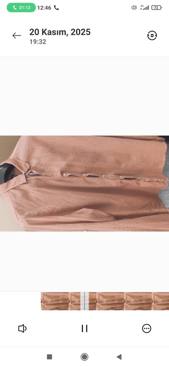 Bej Süet Düğmeli Erkek Gömlek - Görsel 2