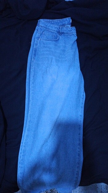 Wide leg mavi Pantalon 