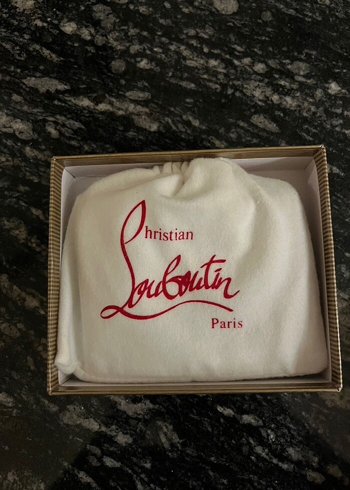 İthal deri Christian Louboutin kartlık - Görsel 4