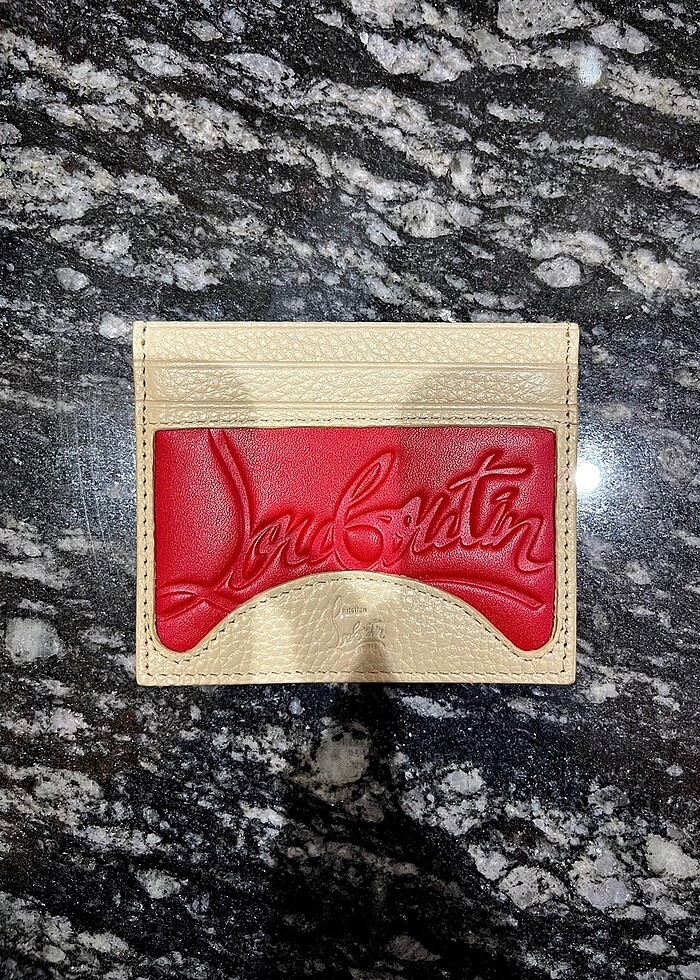 İthal deri Christian Louboutin kartlık - Görsel 2