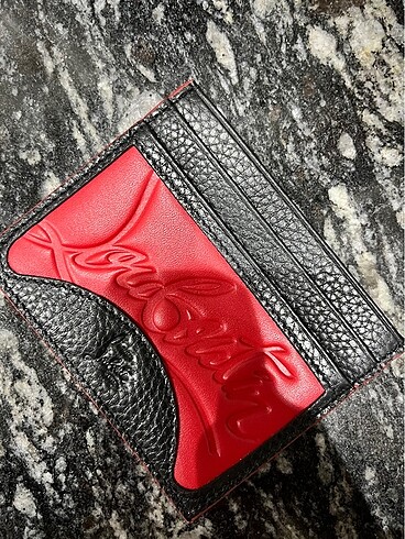 İthal deri Christian Louboutin kartlık - Görsel 3