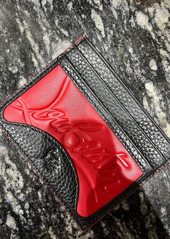 İthal deri Christian Louboutin kartlık - Görsel 3