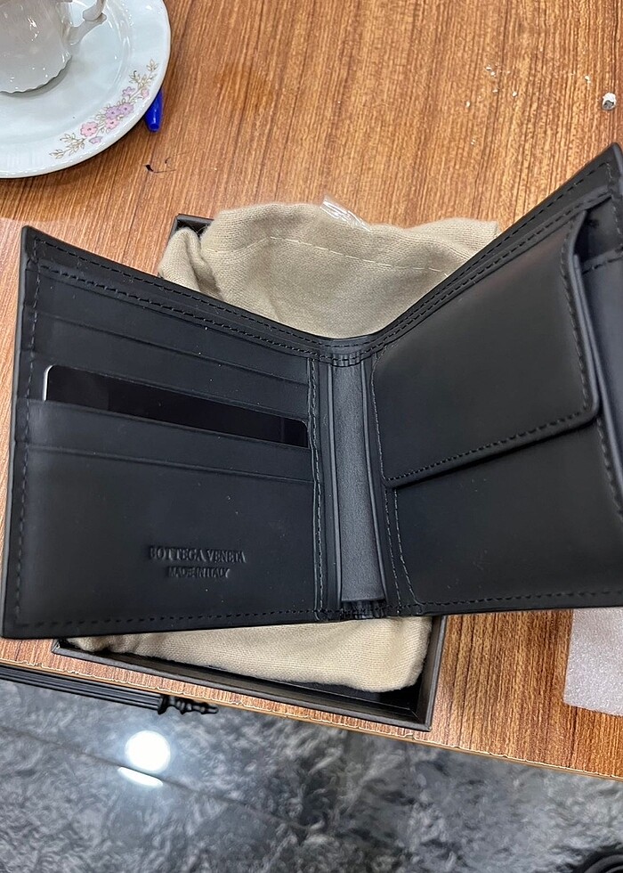 İthal deri Bottega Veneta cüzdan - Görsel 2