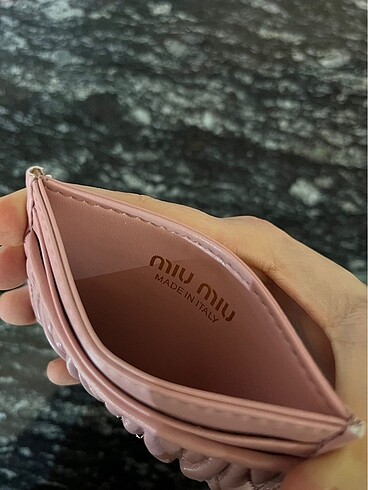 İthal deri Miu Miu kartlık - Görsel 4