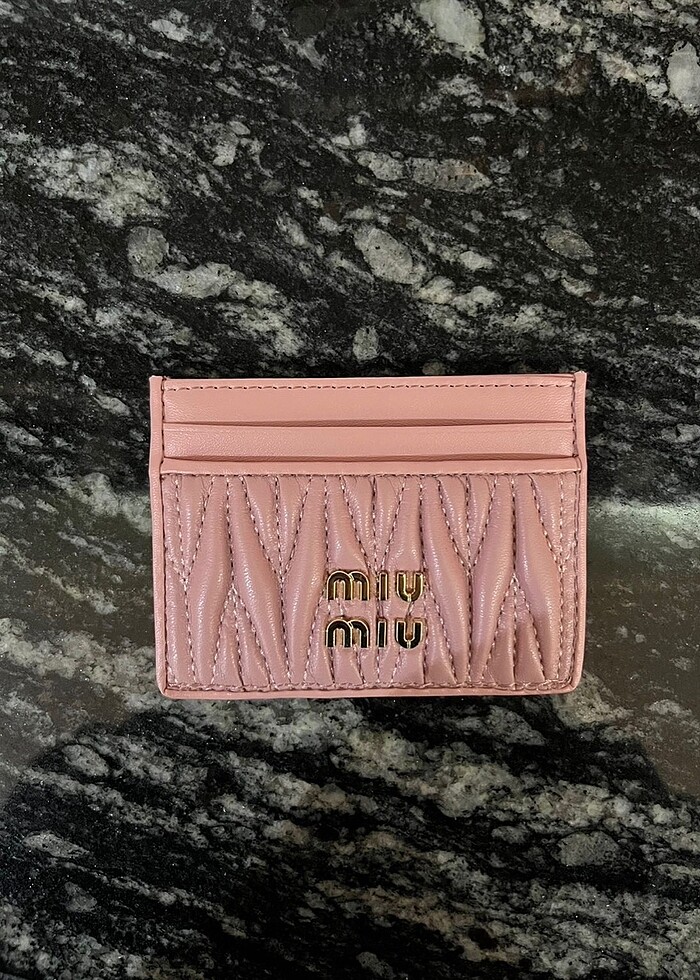 İthal deri Miu Miu kartlık - Görsel 2
