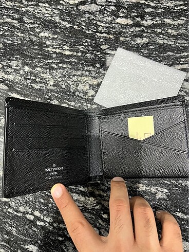 İthal deri Louis Vuitton cüzdan - Görsel 3