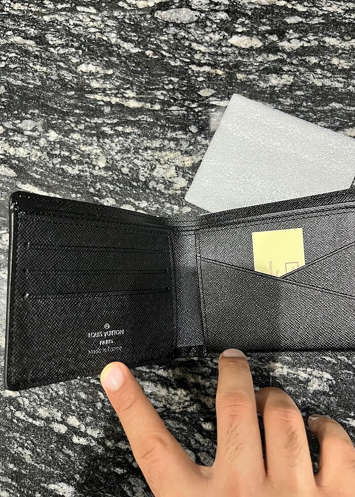 İthal deri Louis Vuitton cüzdan - Görsel 3