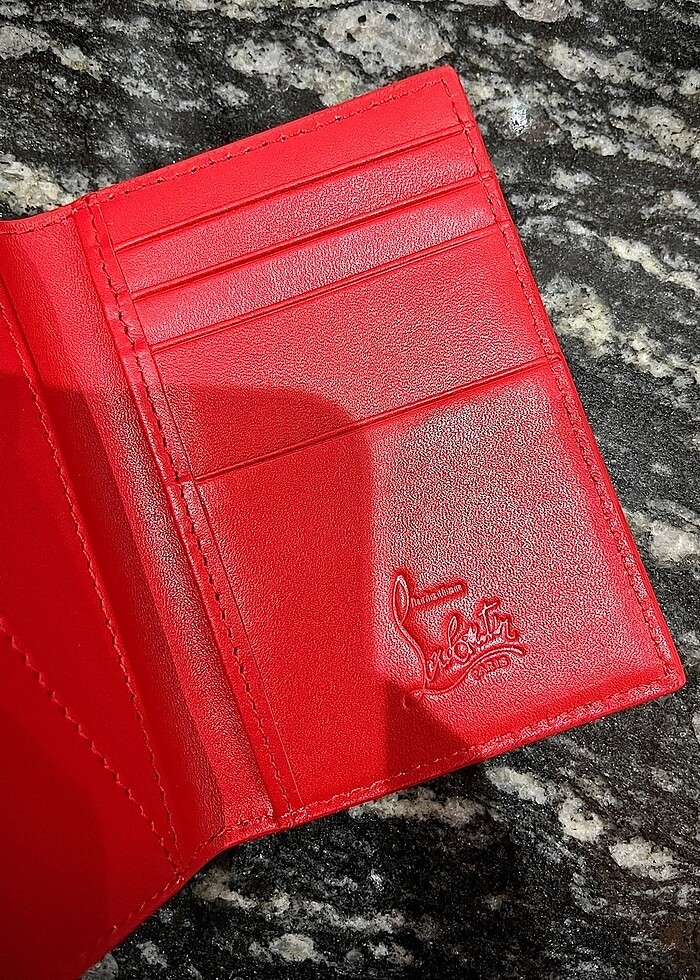 İthal deri Christian Louboutin kartlık - Görsel 5