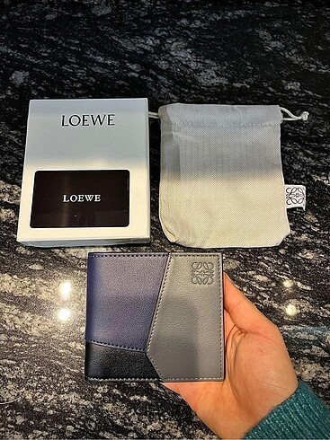 İthal deri Loewe cüzdan