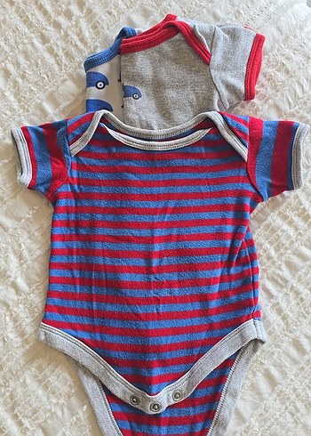 Erkek Bebek Çok Renkli Kolsuz body - Görsel 5