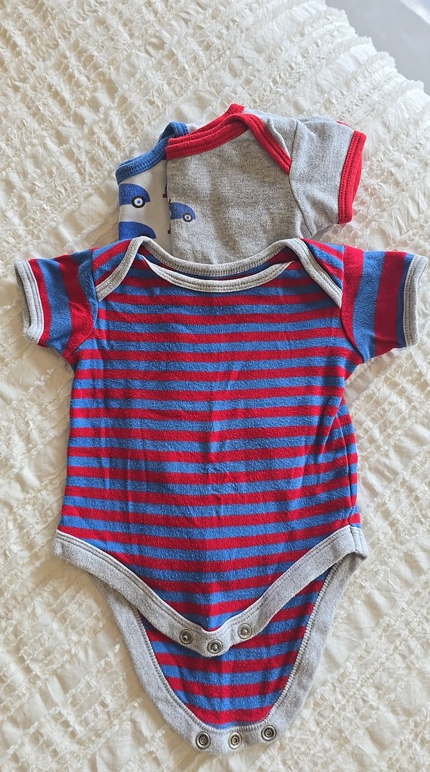 Erkek Bebek Çok Renkli Kolsuz body - Görsel 5