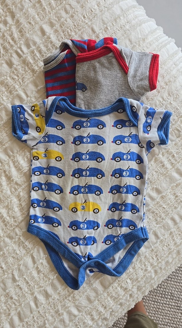 Erkek Bebek Çok Renkli Kolsuz body - Görsel 3