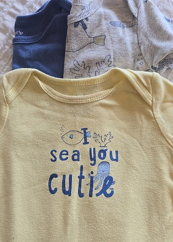 carter's uclu set erkek bebek body - Görsel 5