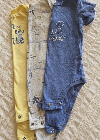 carter's uclu set erkek bebek body