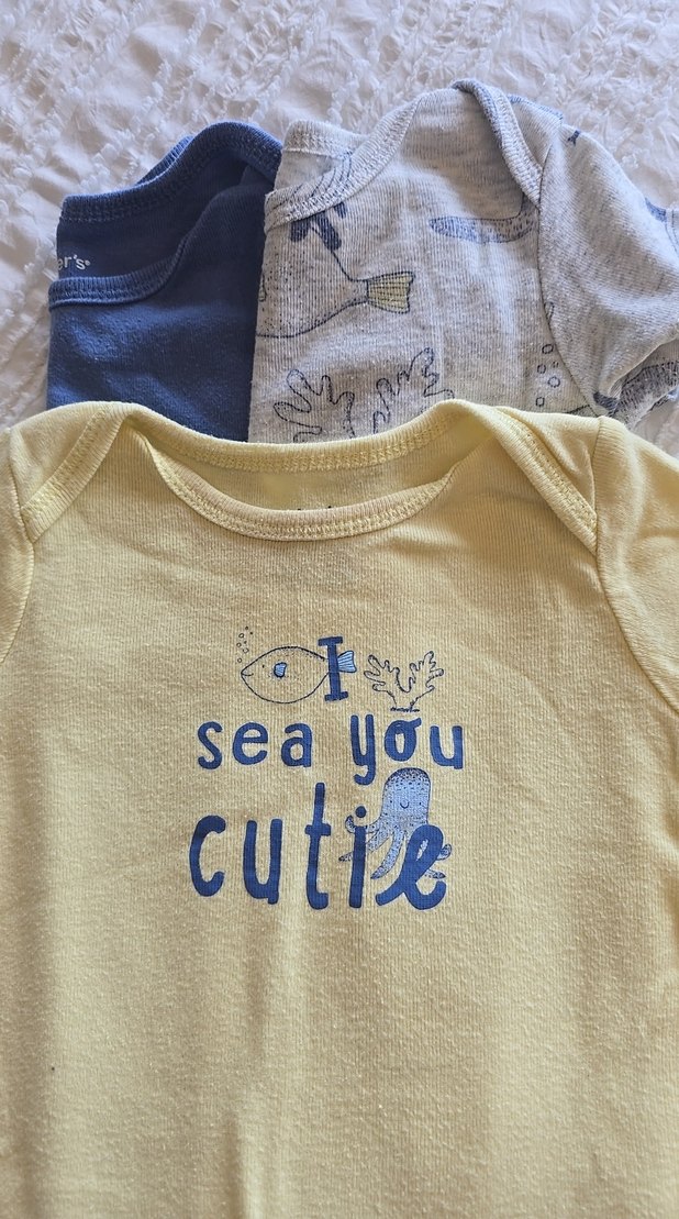 carter's uclu set erkek bebek body - Görsel 5