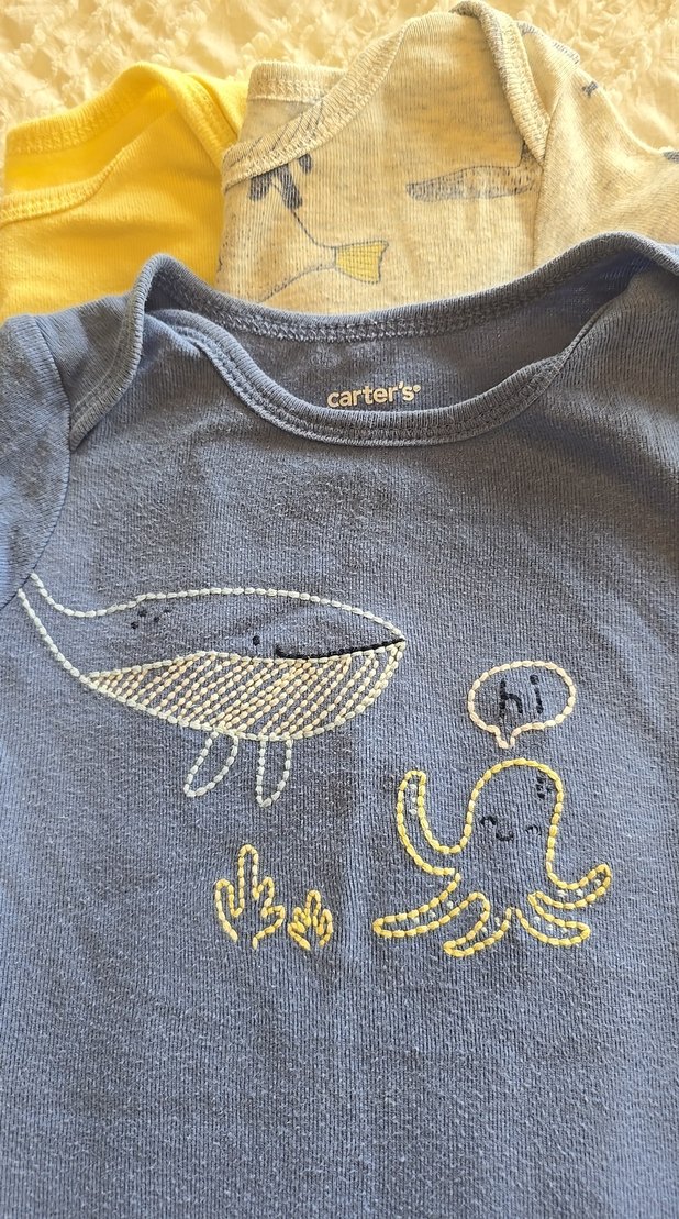 carter's uclu set erkek bebek body - Görsel 3