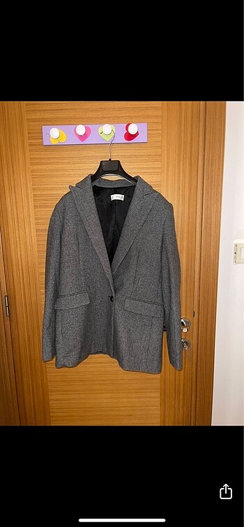 Mango Mango yün gri blazer