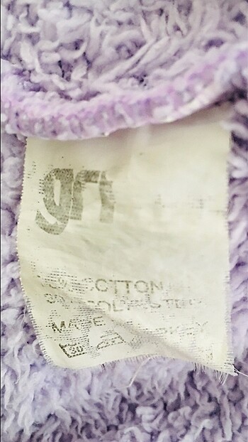 m Beden mor Renk Bayan peluş sweatshirt