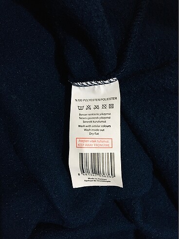 xl Beden lacivert Renk Erkek polar sweatshirt