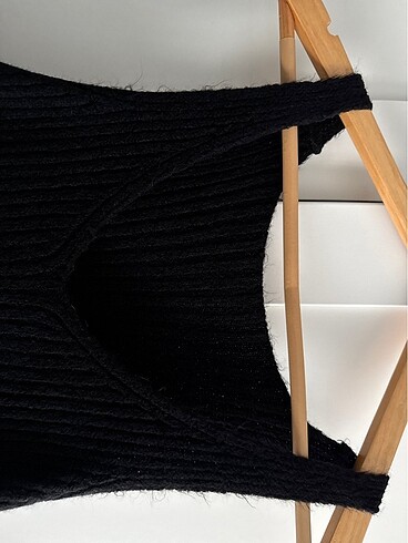 Askılı triko elbise - Görsel 3