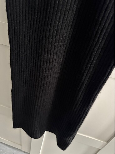 Askılı triko elbise - Görsel 4