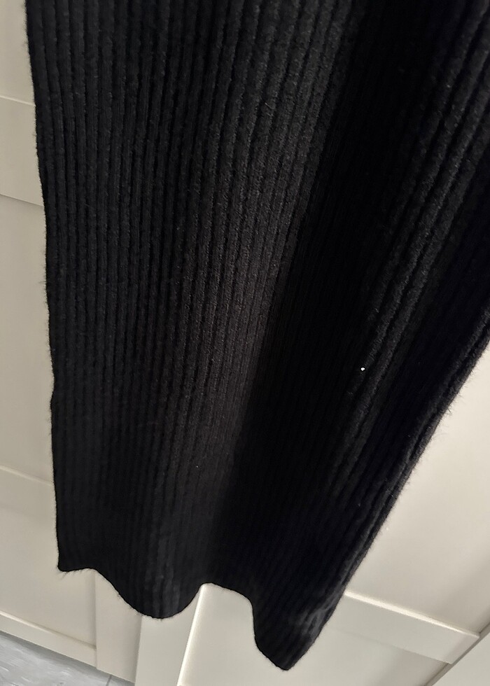 Askılı triko elbise - Görsel 4