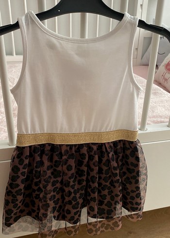 Kız Çocuk Minnie Mouse Baskılı Elbise - Görsel 3