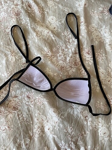 Diğer Siyah çizgili bikini üstü