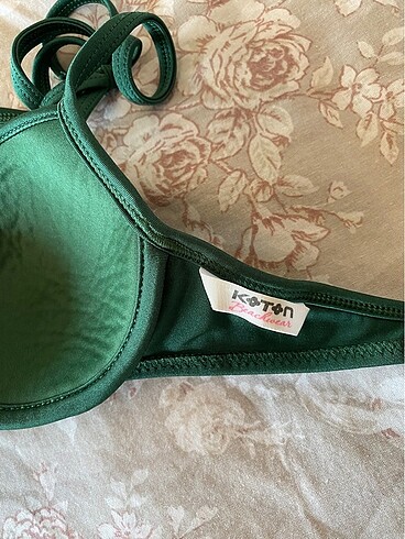 s Beden yeşil Renk Koton bikini üstü
