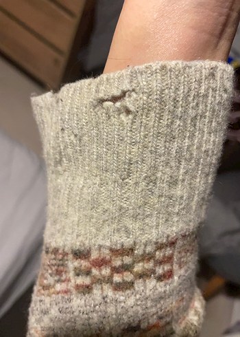 etnik desenli vintage kazak - Görsel 5